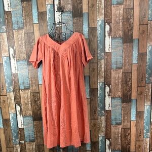 Coral Midi lounge  Dress with pockets